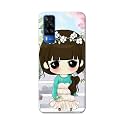 PRINTFIDAA Cartoon Girl Printed Designer Hard Back