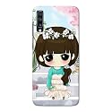 PRINTFIDAA Cartoon Girl Printed Designer Hard Back