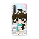 PRINTFIDAA Cartoon Girl Printed Designer Hard Back