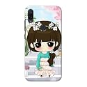 PRINTFIDAA Cartoon Girl Printed Designer Hard Back