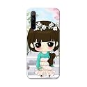 PRINTFIDAA Cartoon Girl Printed Designer Hard Back