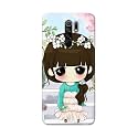 PRINTFIDAA Cartoon Girl Printed Designer Hard Back
