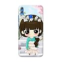PRINTFIDAA Cartoon Girl Printed Designer Hard Back
