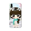 PRINTFIDAA Cartoon Girl Printed Designer Hard Back