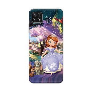 PRINTFIDAA Cartoon Little Girl with Crown and