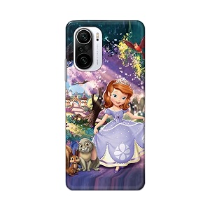 PRINTFIDAA Cartoon Little Girl with Crown and