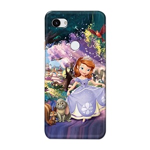 PRINTFIDAA Cartoon Little Girl with Crown and