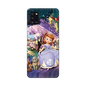 PRINTFIDAA Cartoon Little Girl with Crown and