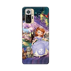 PRINTFIDAA Cartoon Little Girl with Crown and