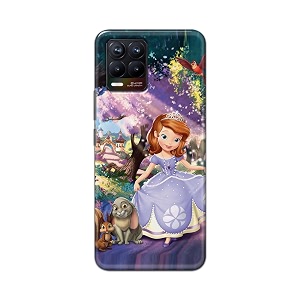 PRINTFIDAA Cartoon Little Girl with Crown and