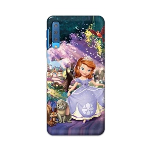 PRINTFIDAA Cartoon Little Girl with Crown and