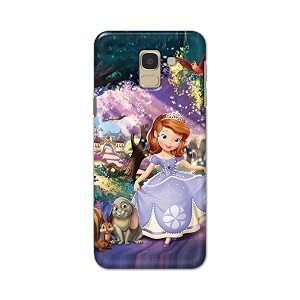 PRINTFIDAA Cartoon Little Girl with Crown and