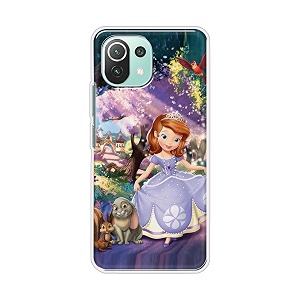 PRINTFIDAA Cartoon Little Girl with Crown and