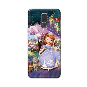 PRINTFIDAA Cartoon Little Girl with Crown and