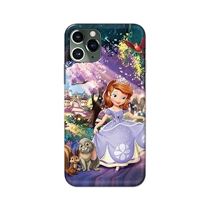 PRINTFIDAA Cartoon Little Girl with Crown and