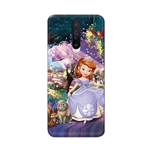 PRINTFIDAA Cartoon Little Girl with Crown and