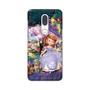 PRINTFIDAA Cartoon Little Girl with Crown and