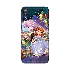 PRINTFIDAA Cartoon Little Girl with Crown and