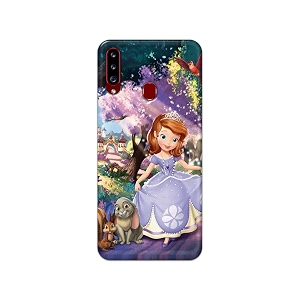 PRINTFIDAA Cartoon Little Girl with Crown and