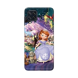 PRINTFIDAA Cartoon Little Girl with Crown and