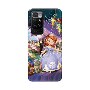 PRINTFIDAA Cartoon Little Girl with Crown and