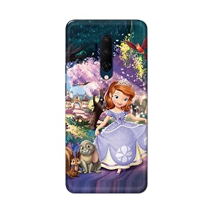 PRINTFIDAA Cartoon Little Girl with Crown and