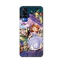 PRINTFIDAA Cartoon Little Girl with Crown and