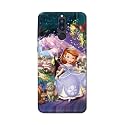 PRINTFIDAA Cartoon Little Girl with Crown and