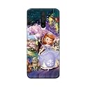 PRINTFIDAA Cartoon Little Girl with Crown and