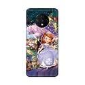 PRINTFIDAA Cartoon Little Girl with Crown and