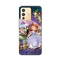 PRINTFIDAA Cartoon Little Girl with Crown and