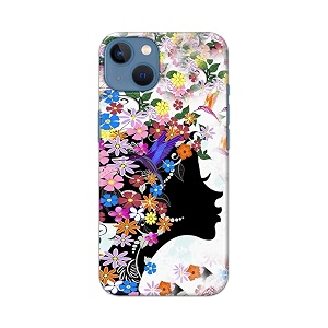 printfidaa floral hairstyle girl printed designer hard back case for apple iphone 13 a2633 a2482 a2631 a2634 a2635 back cover -h8 vkm2027