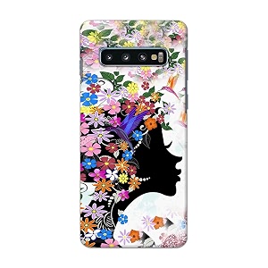 printfidaa floral hairstyle girl printed designer hard back case for samsung galaxy s10 plus 6434 sm-g975f  ds sm-g975u sm-g975w back cover -h8 vkm2027
