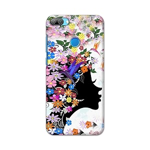 printfidaa floral hairstyle girl printed designer hard back case for honor 9n back cover -h8 vkm2027