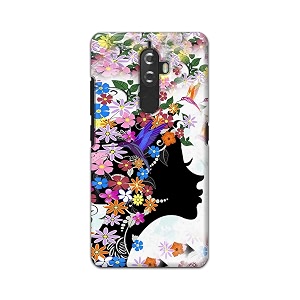 printfidaa floral hairstyle girl printed designer hard back case for lenovo k8 plus 5234 back cover -h8 vkm2027
