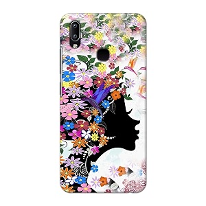 printfidaa floral hairstyle girl printed designer hard back case for vivo y91  vivo y95 back cover -h8 vkm2027