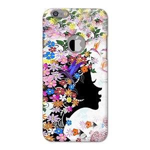 printfidaa floral hairstyle girl printed designer hard back case for apple iphone 6 logo 4734  iphone 6s logo 4734 back cover -h8 vkm2027