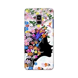 printfidaa floral hairstyle girl printed designer hard back case for samsung galaxy a8 plus 2018 a730f a730f  ds back cover -h8 vkm2027