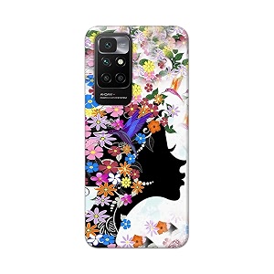 printfidaa floral hairstyle girl printed designer hard back case for redmi 10 prime back cover -h8 vkm2027
