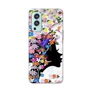printfidaa floral hairstyle girl printed designer hard back case for oneplus nord 2 5g back cover -h8 vkm2027