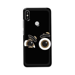 PRINTFIDAA Funky Expression of Cartoon Eyes Printed