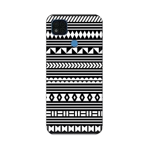 printfidaa geometric tribal pattern printed designer hard back case for poco c31 redmi 9c redmi 9 activ redmi 9 back cover -h8 vkm2030