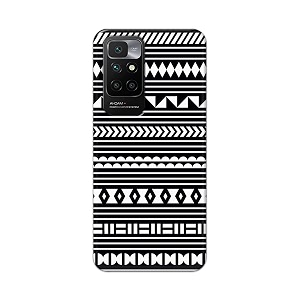 printfidaa geometric tribal pattern printed designer hard back case for redmi 10 prime back cover -h8 vkm2030