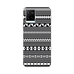 printfidaa geometric tribal pattern printed designer hard back case for vivo y21 2021  y33s back cover -h8 vkm2030