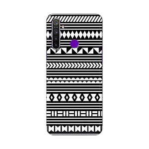 printfidaa geometric tribal pattern printed designer hard back case for realme 5  realme 5s  realme 5i  realme narzo 10 back cover -h8 vkm2030
