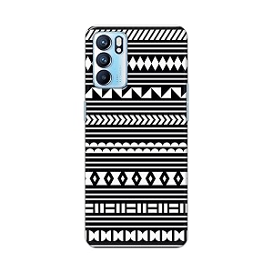printfidaa geometric tribal pattern printed designer hard back case for oppo reno6 5g oppo reno 6 5g back cover -h8 vkm2030