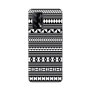 printfidaa geometric tribal pattern printed designer hard back case for oppo f19  oppo a74 4g back cover -h8 vkm2030