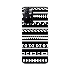 printfidaa geometric tribal pattern printed designer hard back case for redmi note 11t 5g  poco m4 pro 5g back cover -h8 vkm2030