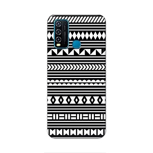 printfidaa geometric tribal pattern printed designer hard back case for vivo y30  vivo y50 back cover -h8 vkm2030