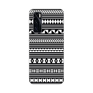 printfidaa geometric tribal pattern printed designer hard back case for vivo v20 se back cover -h8 vkm2030